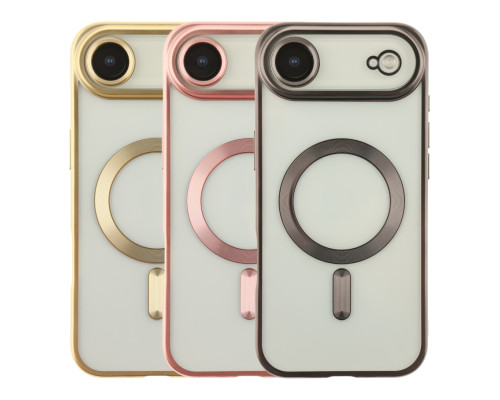 Чохол TPU Metallic Chrome Full Camera with Magsafe для iPhone 17 Air Chrome Silver ma38676_3867899