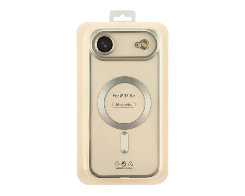 Чохол TPU Metallic Chrome Full Camera with Magsafe для iPhone 17 Air Chrome Silver ma38676_3867899