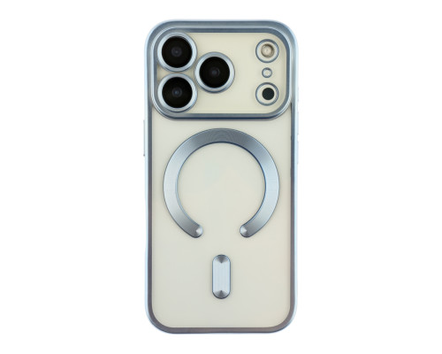 Чохол TPU Metallic Chrome Full Camera with Magsafe для iPhone 17 Pro Max Chrome Blue ma38678_3867910