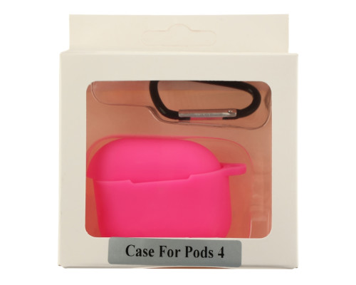 Футляр Silicone Case with hook для Airpods 4 38.Shiny pink ma36747_3608992