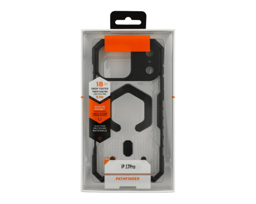 Чохол TPU+PC ArmorHex Magnetic Case для iPhone 17 Pro Transparent Black ma38106_3667579 2020000496397