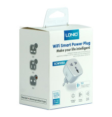 Смарт Розетка WiFI Smart Power Plug LDNIO SCW1050 М'ят.упак. Білий ma33849_3323336
