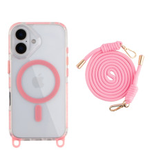 Чохол TPU+PC LanyardCase with MagSafe для iPhone 17 Pink ma39119_3869950 2020000499947