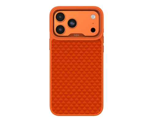 Чохол Kajsa Glamorous Collection Pyramid Pattern with MagSafe для iPhone 17 Pro Orange Plus O-Ring ma240227_634267 4894505266391
