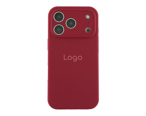Чохол Silicone Case Full Size with Frame для iPhone 18 Pro 42.Maroon ma253984_664236 2020000517214