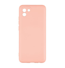 Чохол Full Case TPU+Silicone Touch No Logo для Samsung A03 4G Колір 12, Рожевий 2020000327028