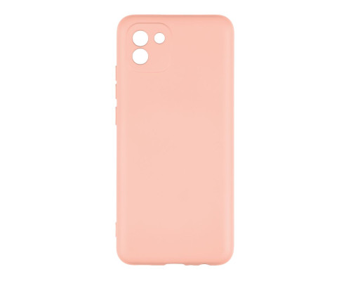 Чохол Full Case TPU+Silicone Touch No Logo для Samsung A03 4G Колір 12, Рожевий 2020000327028