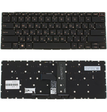 Клавіатура для ноутбука ASUS (UX393 series) rus, black, без фрейму, підсвічування клавіш NBB-101491