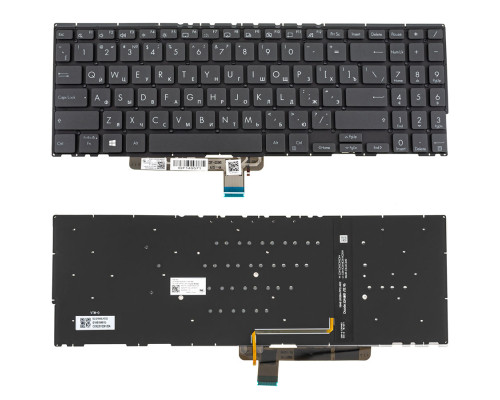 Клавіатура для ноутбука ASUS (UX564 series) rus, black, без фрейма, подсветка клавиш NBB-105325