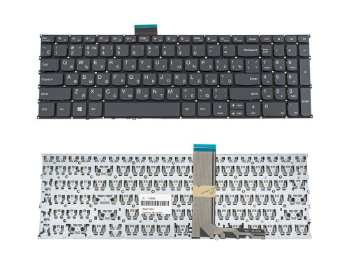 Клавіатура для ноутбука LENOVO (IdeaPad: 5-15) rus, black, без фрейму