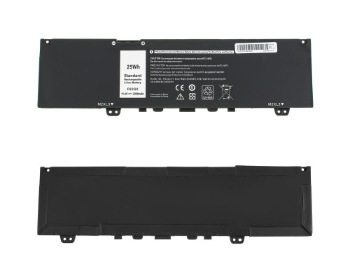 Батарея для ноутбука DELL F62G0 (Inspiron 13 5370, 7370, 7386) 11.4V 2200mAh Black NBB-119424