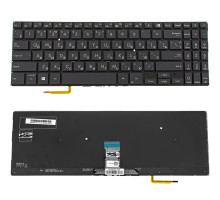 Клавіатура для ноутбука ASUS (B1500 series) rus, black, без кадру, підсвічування клавіш NBB-121846