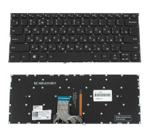 Клавіатура для ноутбука LENOVO (IdeaPad: 720s-14IKB) rus, black, без кадру, підсвічування клавіш NBB-124591