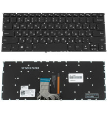 Клавіатура для ноутбука LENOVO (IdeaPad: 720s-14IKB) rus, black, без кадру, підсвічування клавіш NBB-124591