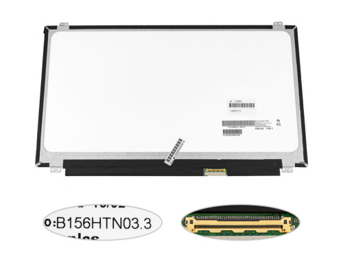 УЦІНКА! Матриця 15.6" B156HTN03.3 (1920*1080, 40pin, LED, SLIM(вертикальні вушка), матова, роз'єм праворуч внизу) для ноутбука NBB-128603