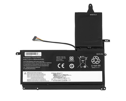 Батарея для ноутбука LENOVO 45N1166 (ThinkPad: S530, S531, S540) 14.8V 3600mAh 53Wh Black NBB-133451