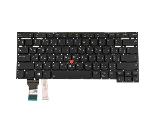 Клавіатура для ноутбука LENOVO (ThinkPad: T14s Gen 2) rus, black, без фрейму, підсвічування клавіш (ОРИГІНАЛ) NBB-137256