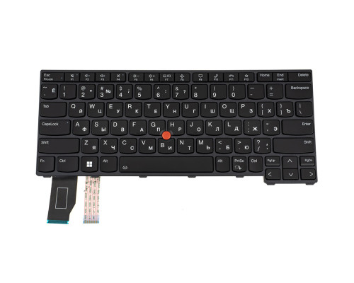 Клавиатура для ноутбука LENOVO (ThinkPad: X13 Gen 2) rus, black, подсветка клавиш NBB-137260