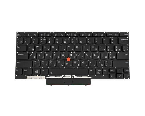 Клавиатура для ноутбука LENOVO (ThinkPad: X1 Nano Gen 2) rus, black, подсветка клавиш, без фрейма NBB-137282