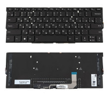 Клавіатура для ноутбука LENOVO (Yoga Slim 9-14ITL05) rus, black, без кадру, підсвічування клавіш (ОРИГІНАЛ) NBB-137331