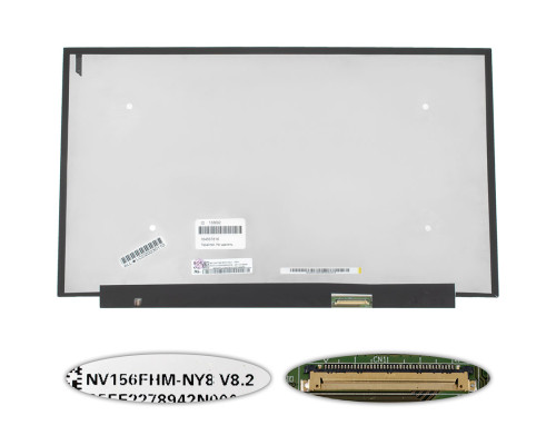 УЦІНКА! Матриця 15.6" NV156FHM-NY8 (1920*1080, 40pin(eDP, IPS, 165Hz, 300cd/m2, 100% sRGB), LED, SLIM(без планок та вушок), матова, роз'єм справа внизу) для ноутбука NBB-138692