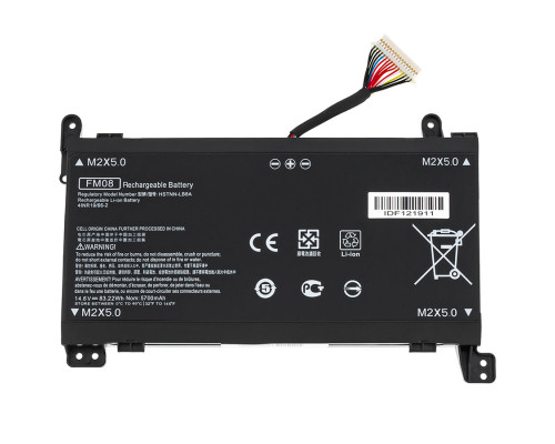 Батарея для ноутбука HP FM08 16pin (Omen 17-AN000 series) 14.6V 5700mAh NBB-139374