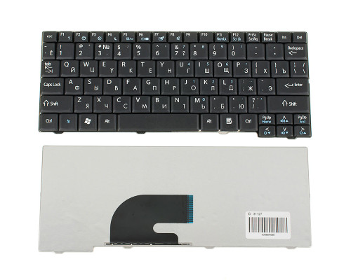 Клавіатура для ноутбука ACER (AS: A110, A150, D150, D210, D250, P531, ZG5, EM: eM250), rus, black NBB-31127