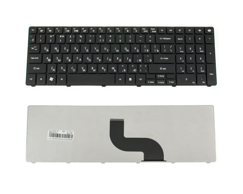 Клавіатура для ноутбука ACER (PB: LM81, LM85, TK81, TK85, TM05, TM85, TM93, GW: NEW90) rus, black NBB-31348