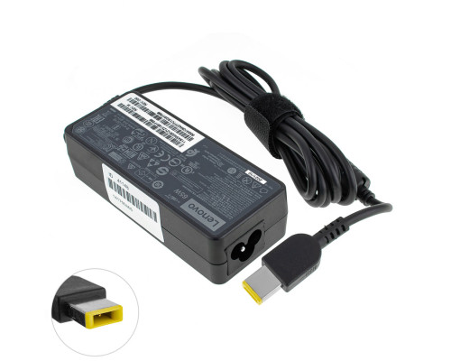 Оригінальний блок живлення для ноутбука LENOVO 20V, 3.25A, 65W, USB+pin (Square 5 Pin DC Plug), black, RECTANGULAR NBB-41148