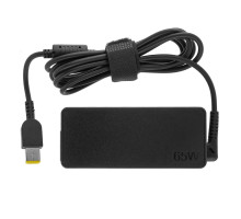 Оригінальний блок живлення для ноутбука LENOVO 20V, 3.25A, 65W, USB+pin (Square 5 Pin DC Plug), black, RECTANGULAR NBB-41148