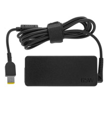 Оригінальний блок живлення для ноутбука LENOVO 20V, 3.25A, 65W, USB+pin (Square 5 Pin DC Plug), black, RECTANGULAR NBB-41148