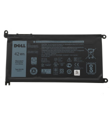 Оригінальна батарея для ноутбука DELL WDX0R (Inspiron: 15 5568, 13 5368, 13 5378) 11.4V 3500mAh 42Wh Black NBB-53309