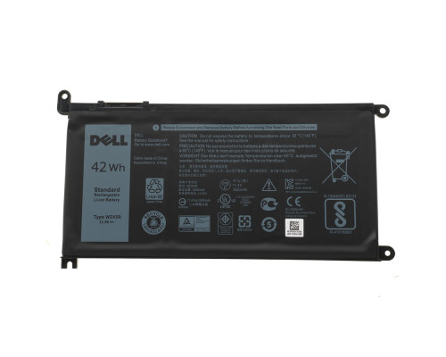 Оригінальна батарея для ноутбука DELL WDX0R (Inspiron: 15 5568, 13 5368, 13 5378) 11.4V 3500mAh 42Wh Black NBB-53309