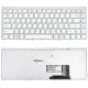 Клавіатура для ноутбука SONY (VGN-FW) rus, white, silver frame NBB-63188