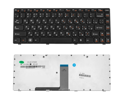 Клавіатура для ноутбука LENOVO (IdeaPad: B490, B4400) rus, black NBB-65684