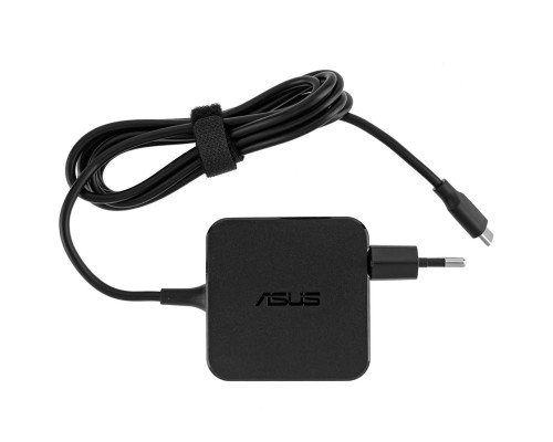 Оригінальний блок живлення для ноутбука ASUS USB-C 45W, Type-C, 20V, 2.25A, квадратний, адаптер+перехідник, Black (0A001-00693000) NBB-76099