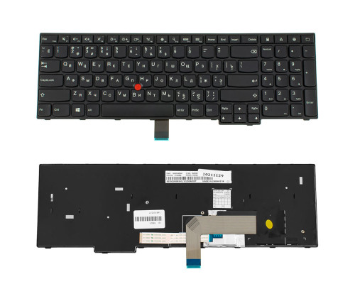 Клавіатура для ноутбука LENOVO (ThinkPad: E550, E555) rus, black (оригінал) NBB-76521