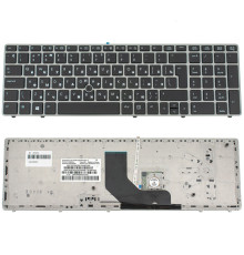 Клавіатура для ноутбука HP (ProBook: 6570b) rus, black, silver frame NBB-81813