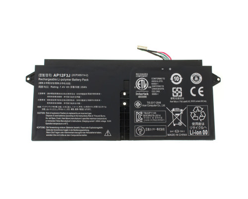 Оригінальна батарея для ноутбука ACER AP12F3J (Aspire: S7-391 series) 7.4V 4680mAh 35Wh Black (KT.00403.009)