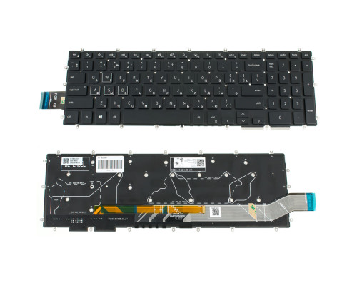 Клавіатура для ноутбука DELL (Gamming G: 3590, 5590) rus, black, без фрейма, підсвічування клавішRGB (оригінал)