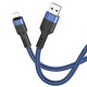 Кабель USB Hoco U110 Lightning 1.2m Колір Синій 6931474770578