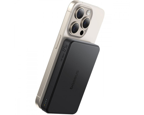 Портативна Батарея Baseus Airpow 2 Qi2 22.5W 10000mAh (With cable Type-C 0.3m) black 2003000266894 6932172676988