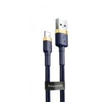 Кабель Baseus Cafule Lightning 1.5A (2m) gold/blue 2001000193424 6953156290761