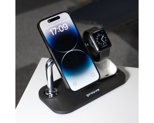 Бездротовий ЗП Proove Magnetic Field 3 in 1 black 2001000940929 6900111662736