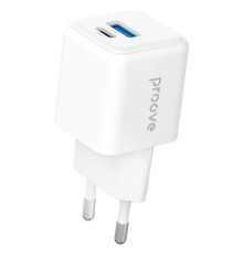 МЗП Proove Pocket GaN Plus 25W (Type-C + USB) white 2003000185003 6901117275838