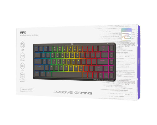 Бездротова клавіатура Proove Gaming AFK (Ukraine Layout) black 2003000266207 6901111864243