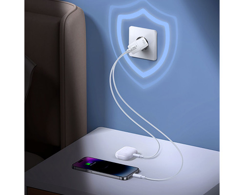 МЗП Baseus GaN5 Pro 40W Type-C+Type-C white 2001001475994 6932172627911