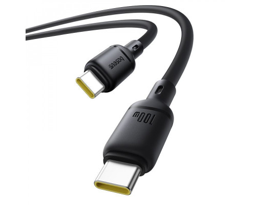 Кабель Baseus Silky Series Fast Charging Type-C to Type-C 100W (2m) black 2003000229271 6932172668907