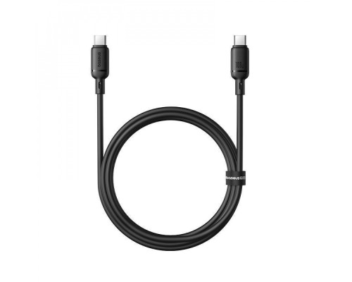 Кабель Baseus Silky Series Fast Charging Type-C to Type-C 100W (2m) black 2003000229271 6932172668907