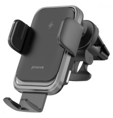 Автомобільний тримач з Бездротовим ЗП Proove Nitro Charge 15W dark gray 2001001847142 6901114737698